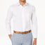 Club Room Classic/regular Fit Performance Stretch Pinpoint Solid French Cuff Dress Shirt White