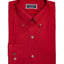 Club Room Classic/regular Fit Stretch Wrinkle-resistant Solid Pinpoint Dress Shirt Claret