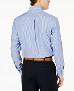 Club Room Classic/regular Fit Stripe Dress Shirt Blue thumbnail 2