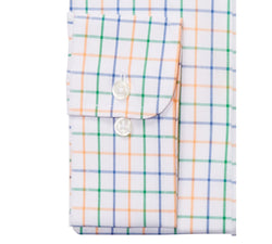 Club Room Classic/regular-fit Performance Stretch Tattersall Check Dress Shirt White/Orange thumbnail 2