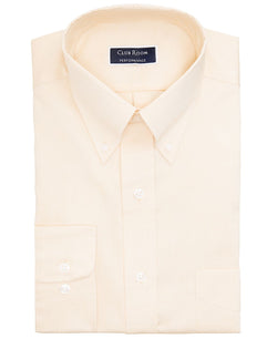 Club Room Classic/regular-fit Performance Stretch Yarn-dyed Pinpoint Dress Shirt Yellow thumbnail 2