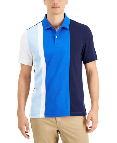 Club Room Colorblocked Polo Mix Blue Combo
