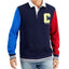 Club Room Colorblocked Rugby Sweatshirt Navy Blue Combo