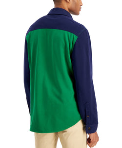 Club Room Colorblocked Shirt Abundant Green thumbnail 2