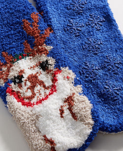 Club Room Cozy Holiday Reindeer Dog Socks Christmas Bulldog thumbnail 2
