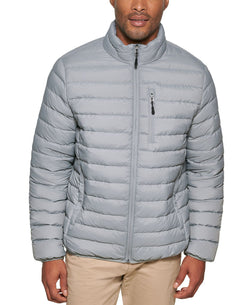 Club Room Down Packable Quilted Puffer Jacket Heather Grey thumbnail 1