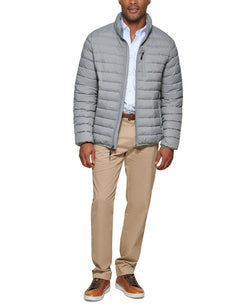 Club Room Down Packable Quilted Puffer Jacket Heather Grey thumbnail 2
