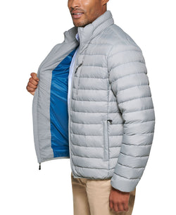 Club Room Down Packable Quilted Puffer Jacket Heather Grey thumbnail 3