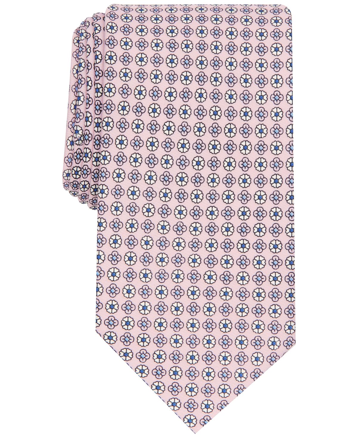Club Room Emery Slim Floral Neat Tie Pink