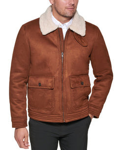 Club Room Faux Suede Jacket Brown thumbnail 1