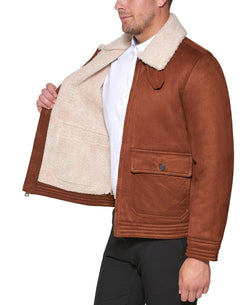 Club Room Faux Suede Jacket Brown thumbnail 2