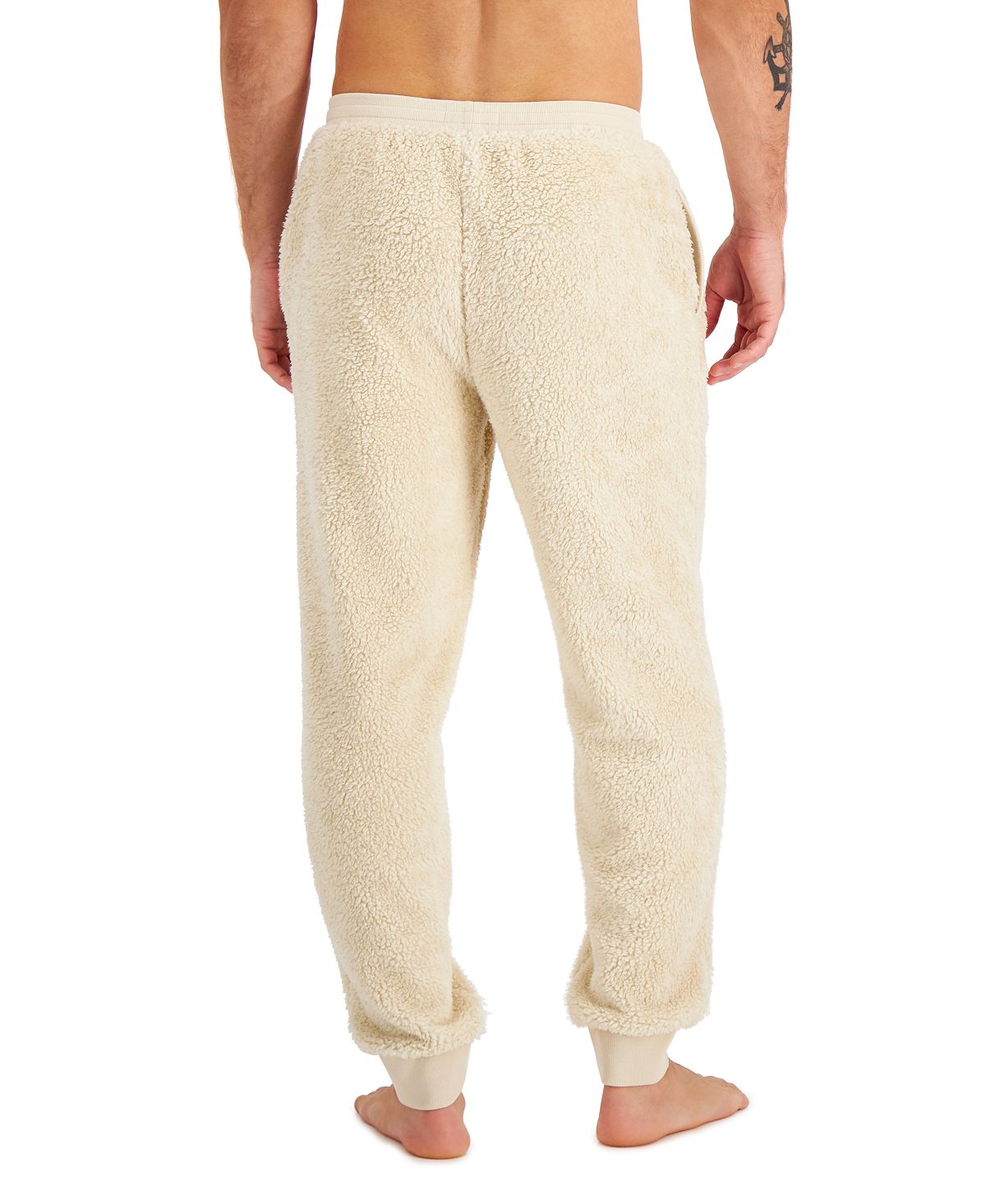 Club Room Fleece Pajama Pants Beige