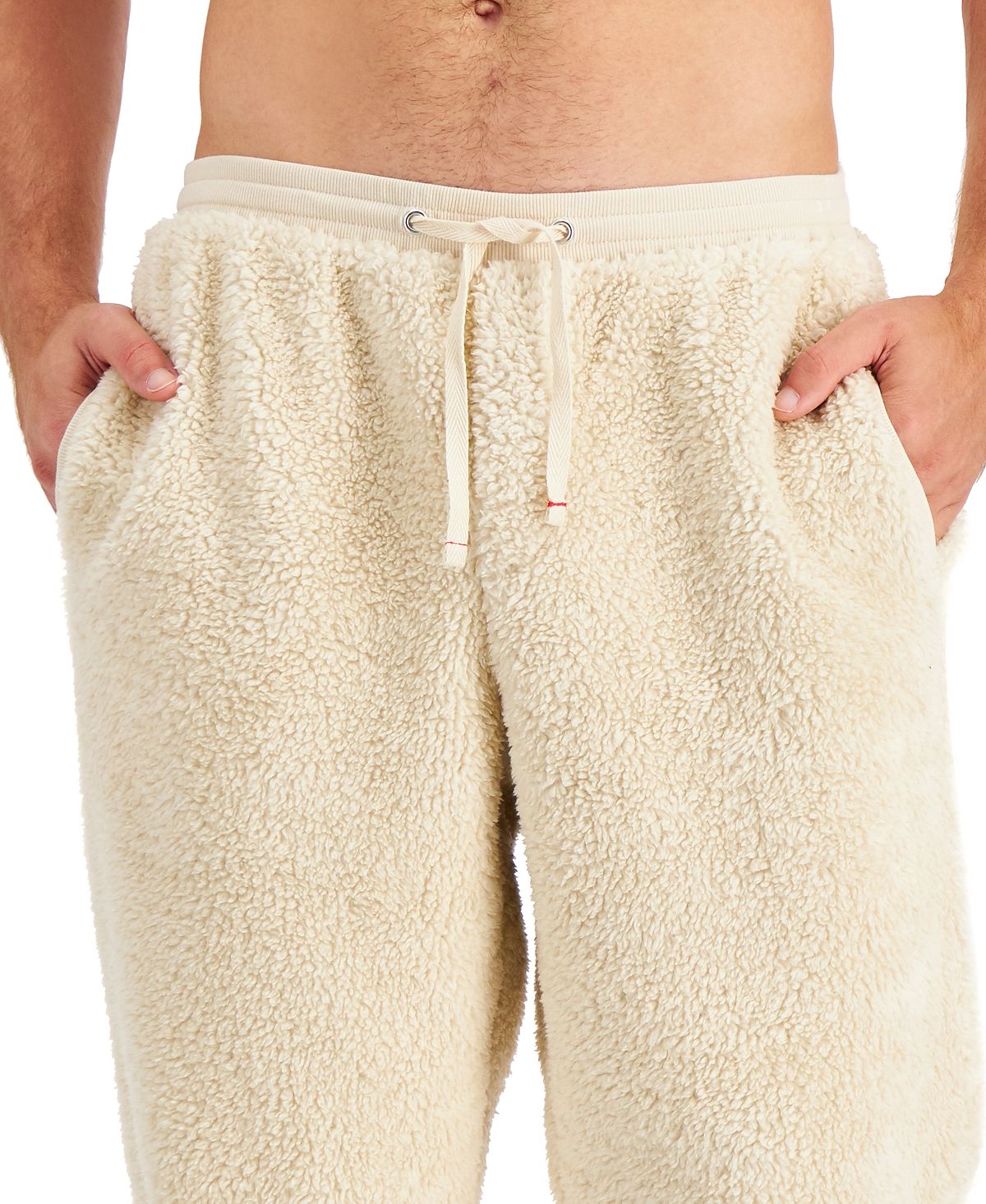 Club Room Fleece Pajama Pants Beige