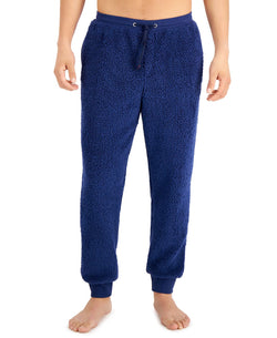 Club Room Fleece Pajama Pants Blue Heather thumbnail 1