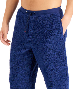 Club Room Fleece Pajama Pants Blue Heather thumbnail 4