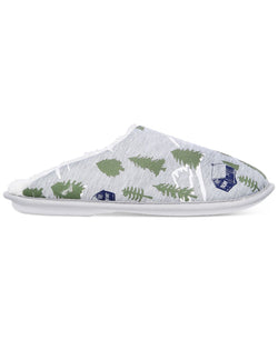 Club Room Forest-print Fleece-lined Slippers Grey thumbnail 2