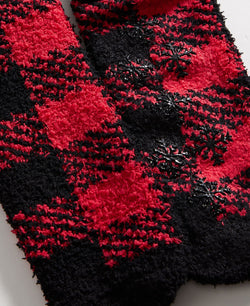 Club Room Holiday Half Calf Socks Red Check thumbnail 2
