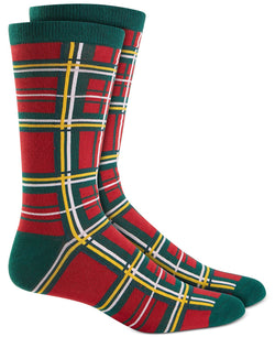 Club Room Holiday Socks Red Plaid thumbnail 1