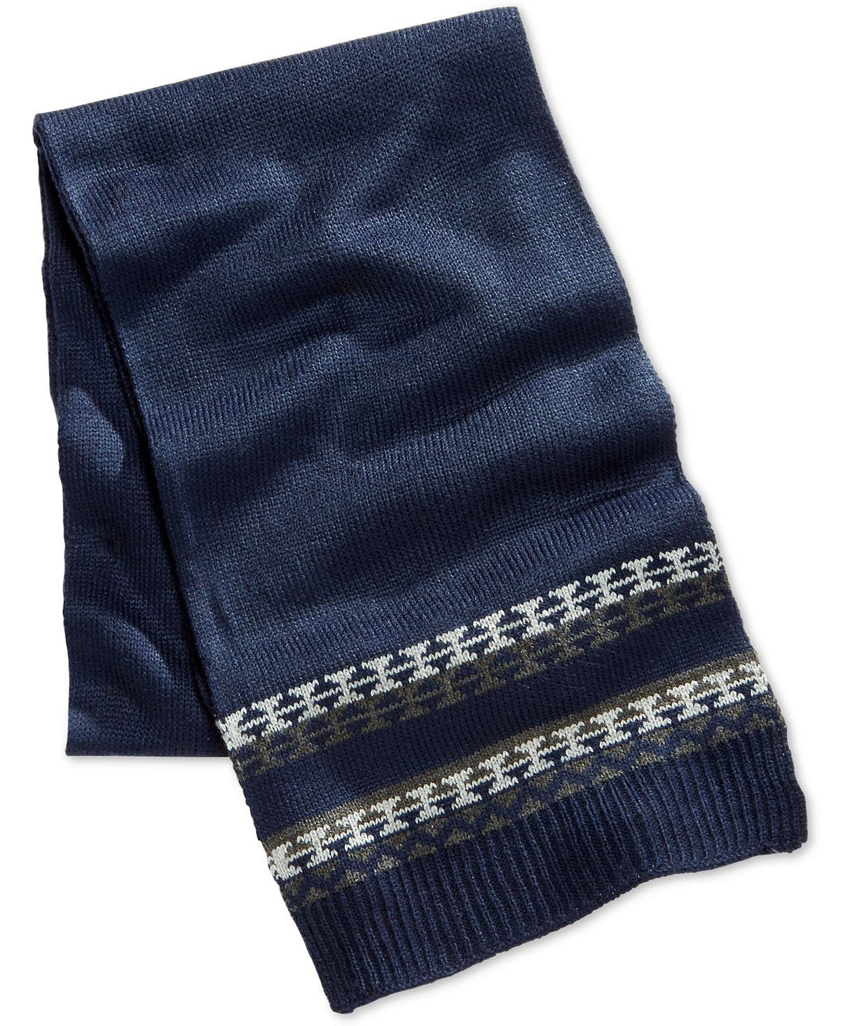 Club Room Knit Scarf Navy