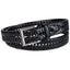 Club Room Leather Braided Belt Black