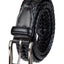 Club Room Leather Braided Belt Black