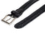 Club Room Leather Braided Belt Black