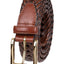 Club Room Leather Braided Belt Tan