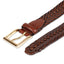 Club Room Leather Braided Belt Tan