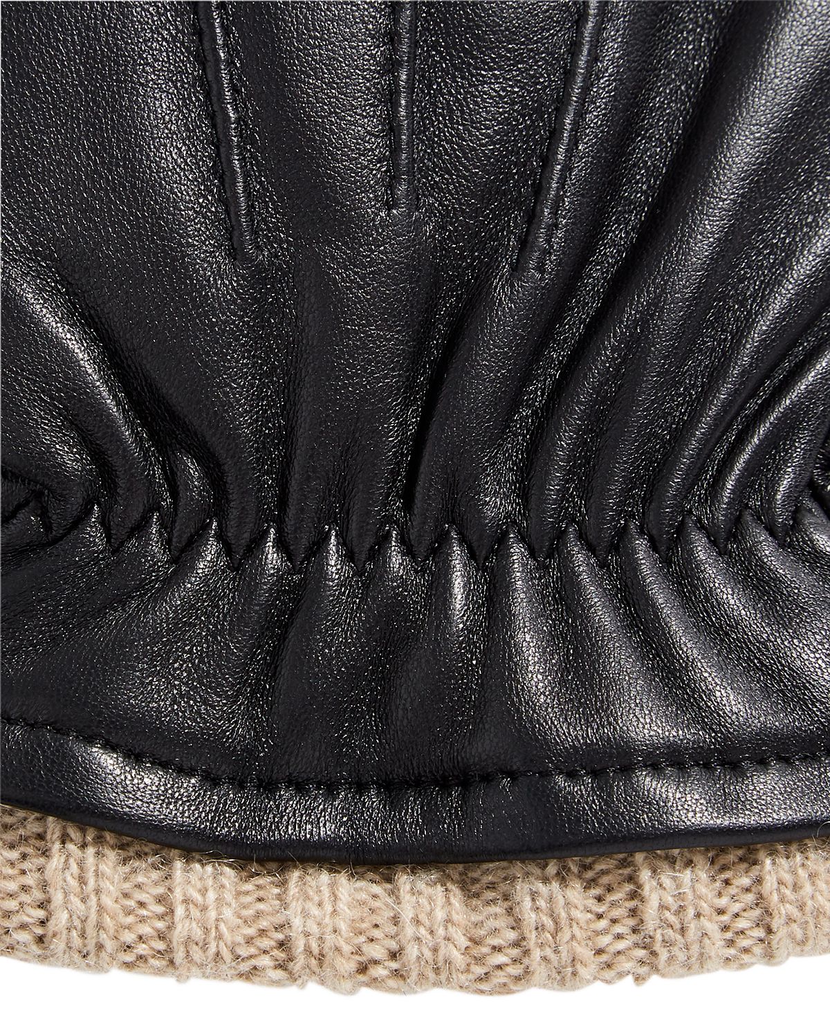 Club Room Leather Gloves Black
