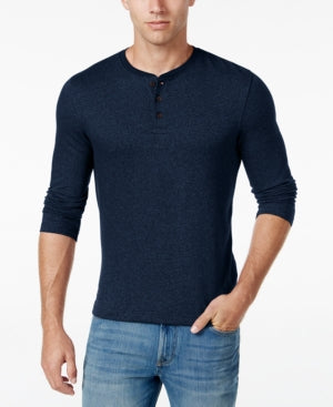 Club Room Men's Big and Tall Long Sleeve Henley