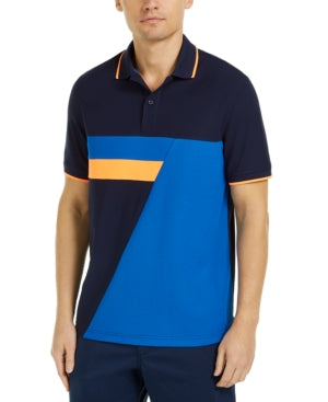 Club Room Men's Colorblocked Performance Polo Shirt