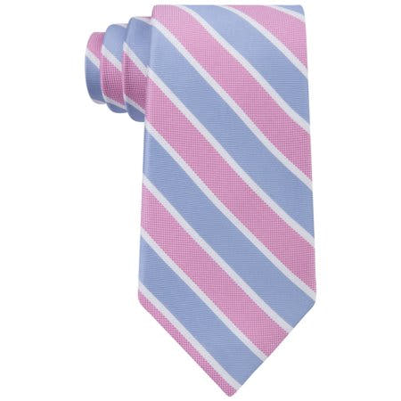 Club Room Mens Perfect Stripe Self-Tied Necktie pnkwhtblu