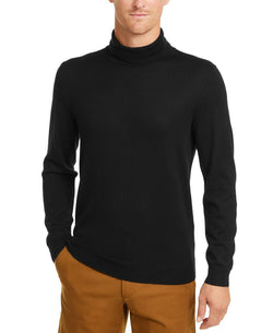 Club Room Merino Wool Blend Turtleneck Sweater Deep Black thumbnail 1