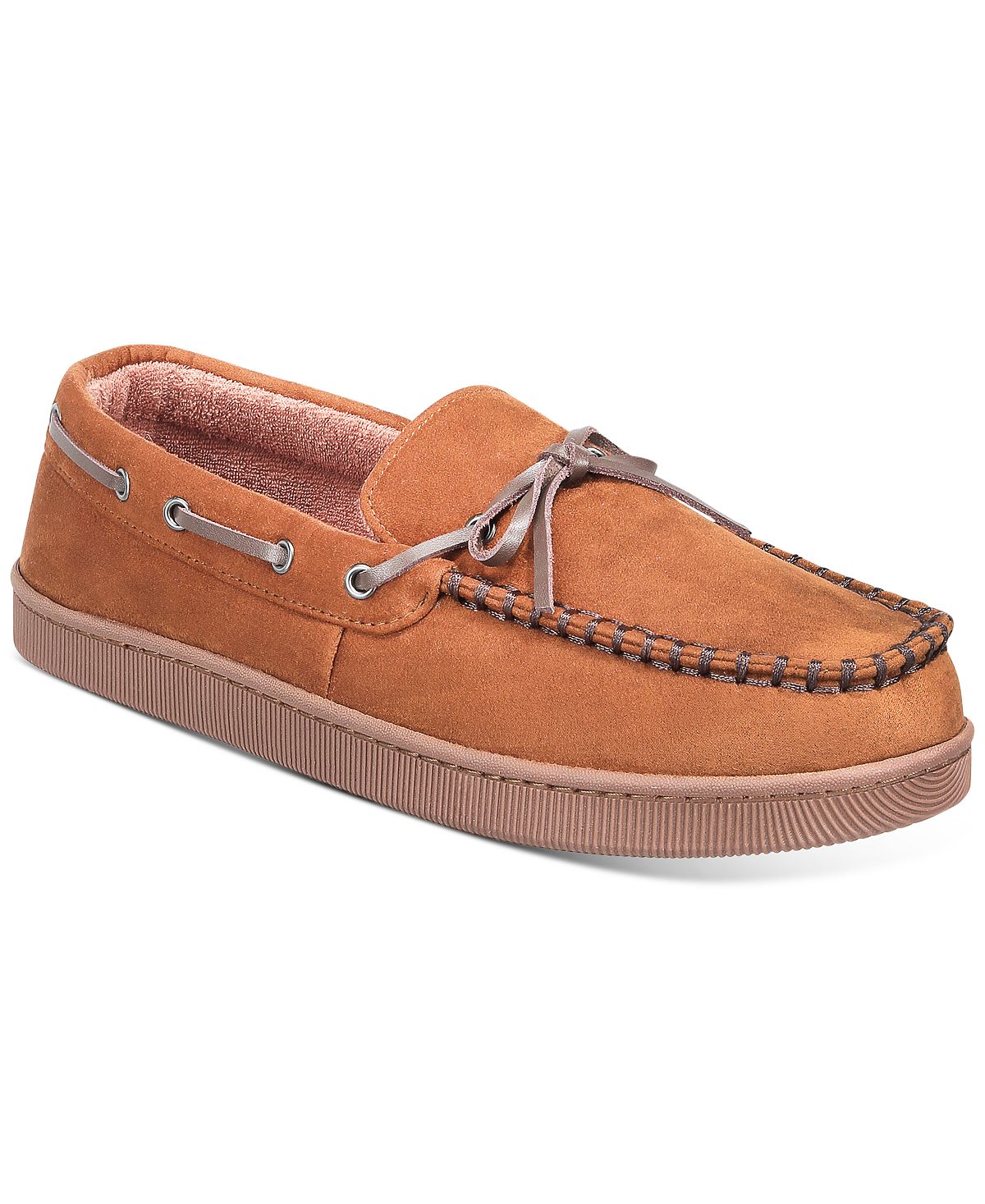 Club Room Moccasin Slippers Tan