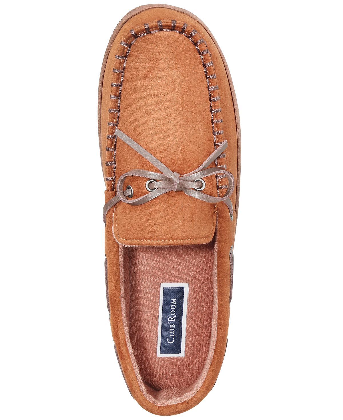 tan moccasin slippers