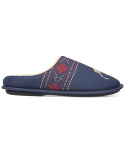 Club Room Moose-print Slippers Navy thumbnail 2