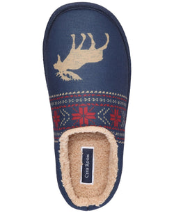 Club Room Moose-print Slippers Navy thumbnail 4