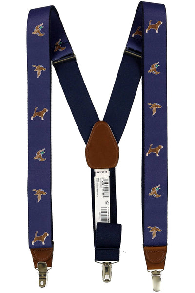 Club Room Navy Duck Dog Suspenders