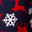 Club Room Navy Snow Deer Printed Pajama Pant