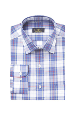 Club Room Navy Summer-Plaid 'The Estate' Wrinkle-Resistant thumbnail 1