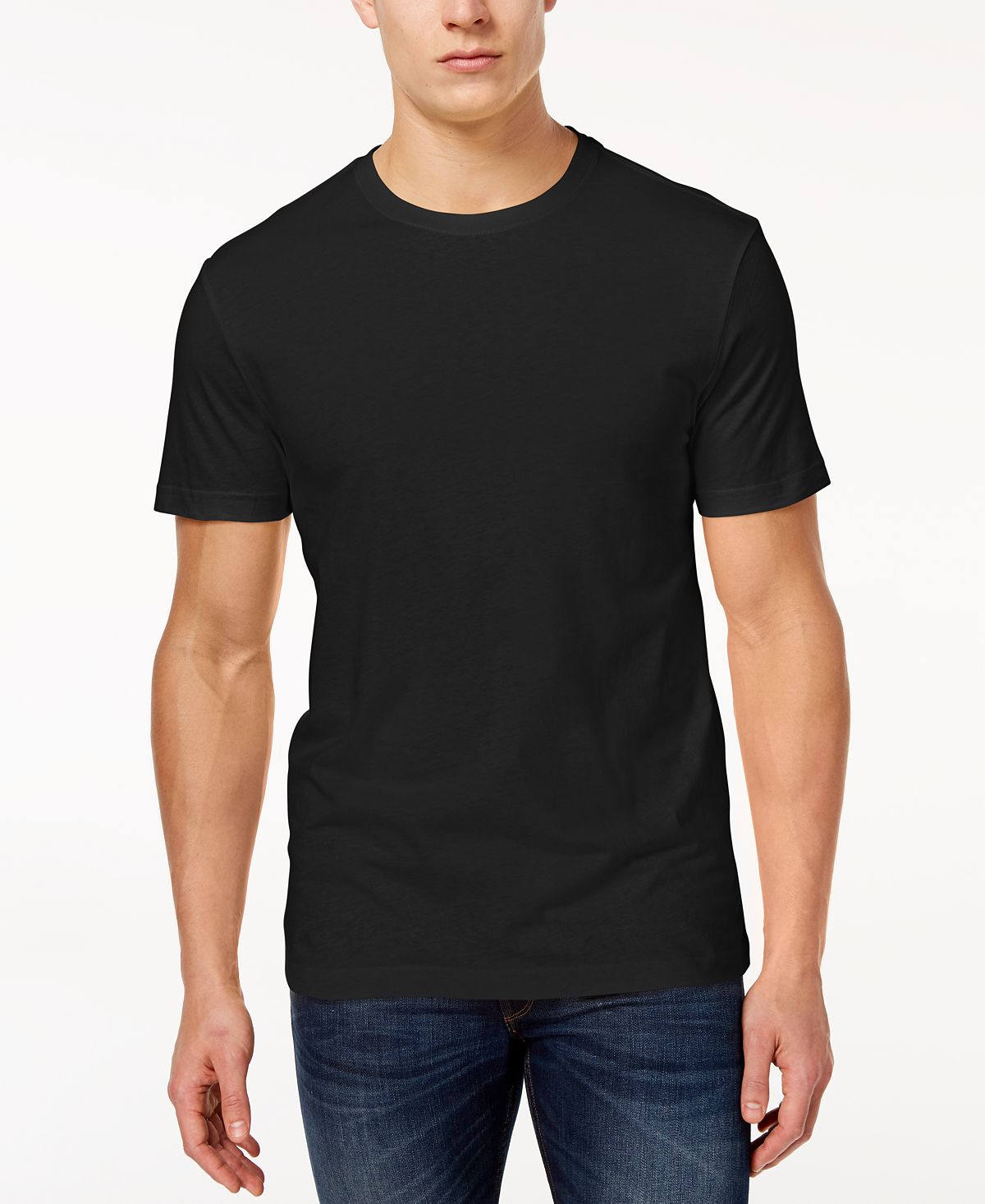 Club Room Performance Crew Neck T-shirt Deep Black
