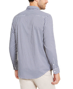 Club Room Performance Gingham Check Shirt With Pocket Bright White Combo thumbnail 3