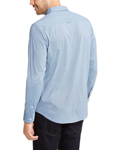 Club Room Performance Mini-gingham Check Shirt Pale Ink Blue thumbnail 2