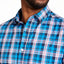 Club Room Performance Plaid Shirt With Pocket Blue Pink Combo