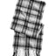 Club Room Plaid Cashmere Scarf Black/White Combo