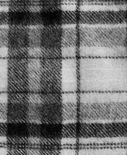 Club Room Plaid Cashmere Scarf Black/White Combo thumbnail 2