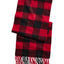 Club Room Plaid Cashmere Scarf Buffalo Red