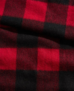 Club Room Plaid Cashmere Scarf Buffalo Red thumbnail 2