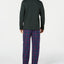 Club Room Plaid Fleece Pajama Set Navy/red/green