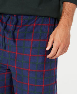 Club Room Plaid Fleece Pajama Set Navy/red/green thumbnail 3